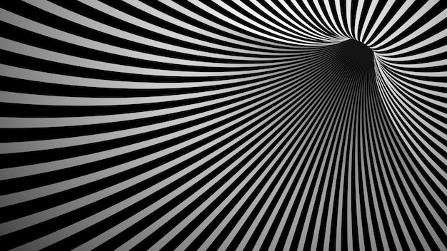 3D Monotone mystery vortex design element vector