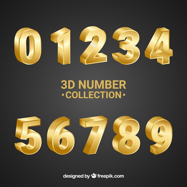 Download Free 3d Number Collection Svg Dxf Eps Png Logo Svg File Free Download