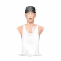 Бесплатное векторное изображение 3d реалистичный манекен в спортивной одежде
