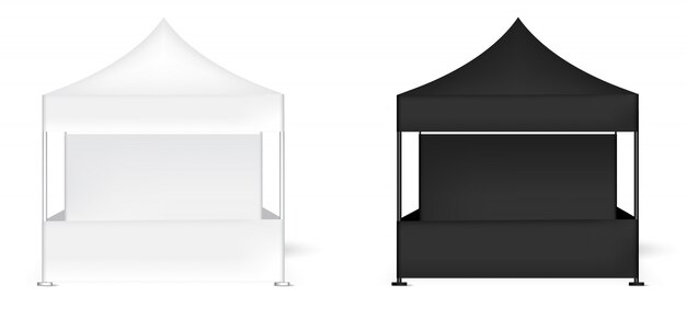 Download Premium Vector 3d Realistic Tent Display