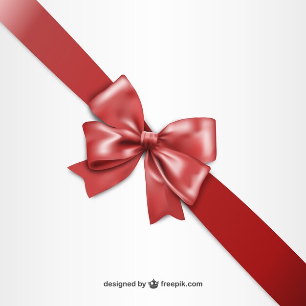 3D Red ribbon for Black Friday