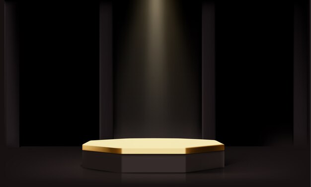 3d rendering of podium design