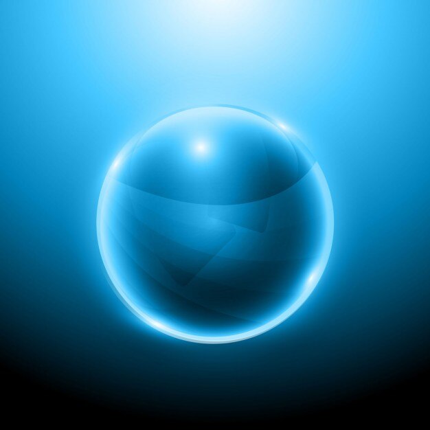 Free Vector 3d shiny sphere