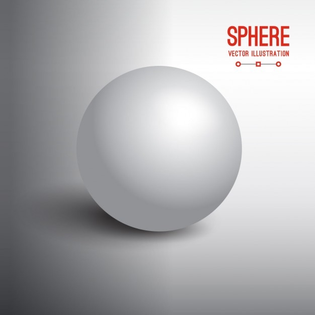 Free vector 3d sphere object