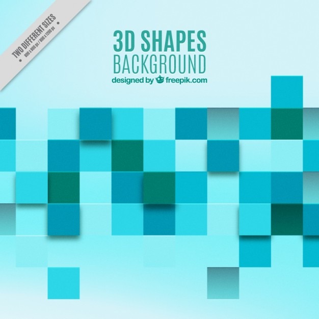 Free vector 3d squares background