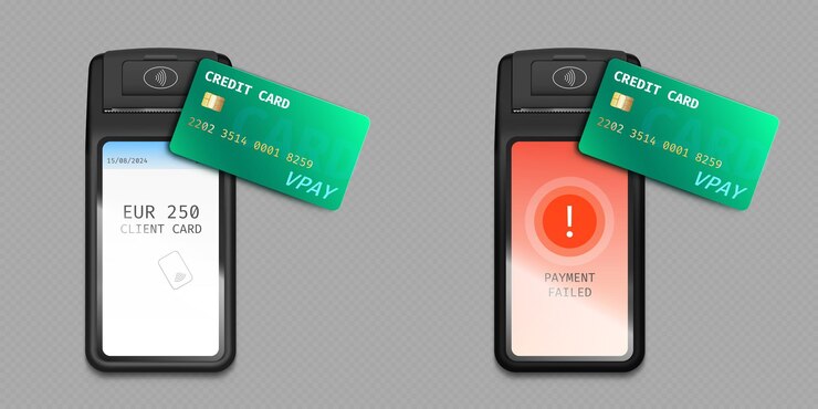 Free Vector 3d terminal machine for credit card to nfc pay
