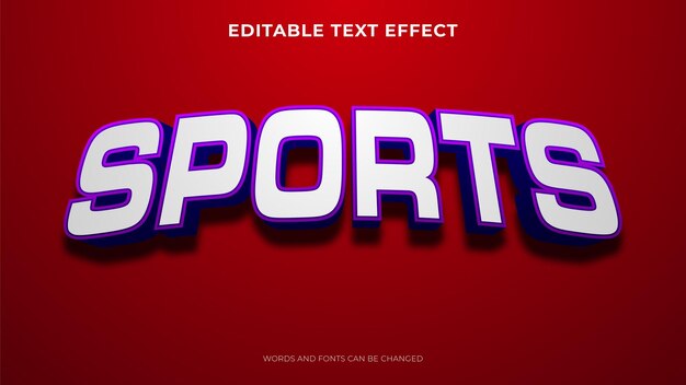 3d text effect with purple color