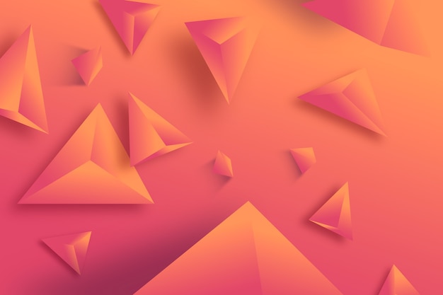 3d triangle background monochrome vivid colour