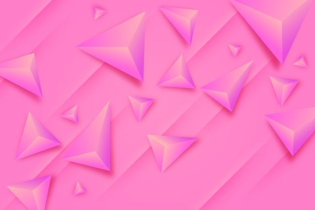 3d треугольник фон с яркими цветами