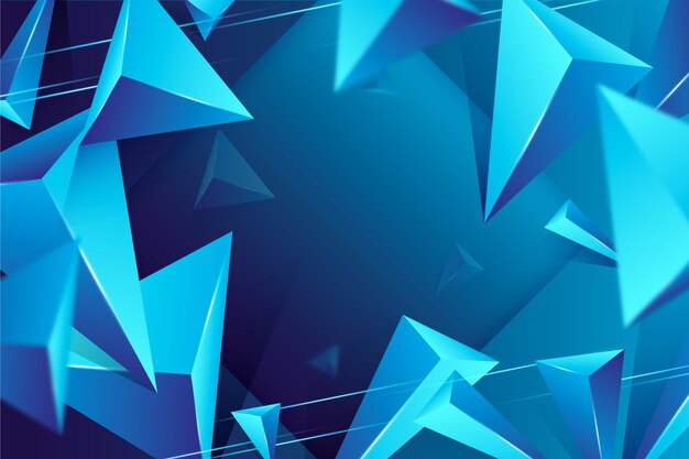 3d triangle wallpaper with vivid colors