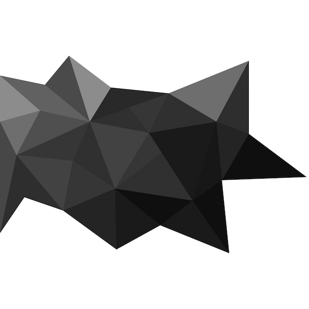 Vettore gratuito triangoli 3d sfondo astratto, concetto low-poly.