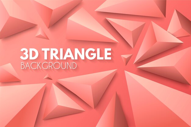 3d triangles in vivid colors concept for wallpaper
