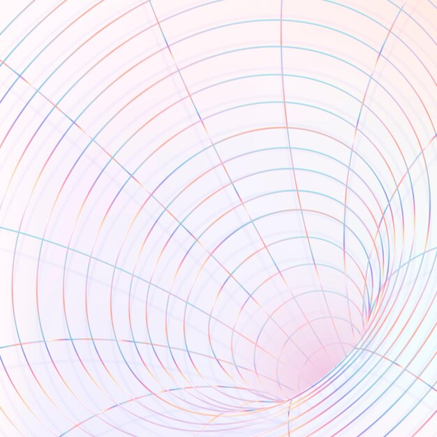 3D vector mystery vortex pastel pink