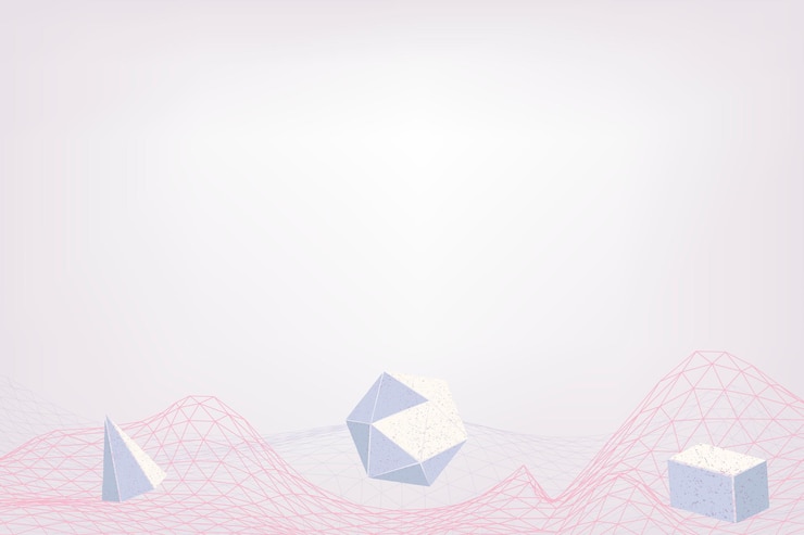 Free Vector 3d wave purple  pattern design
