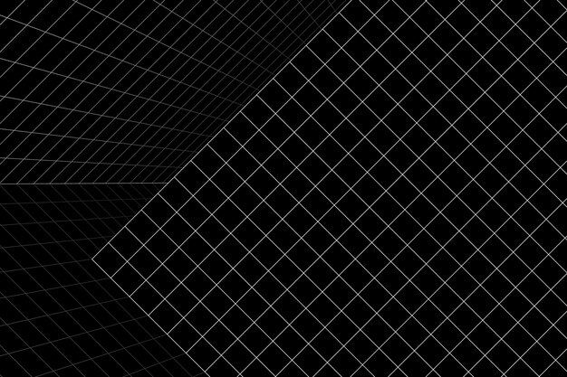 3D wireframe grid room background