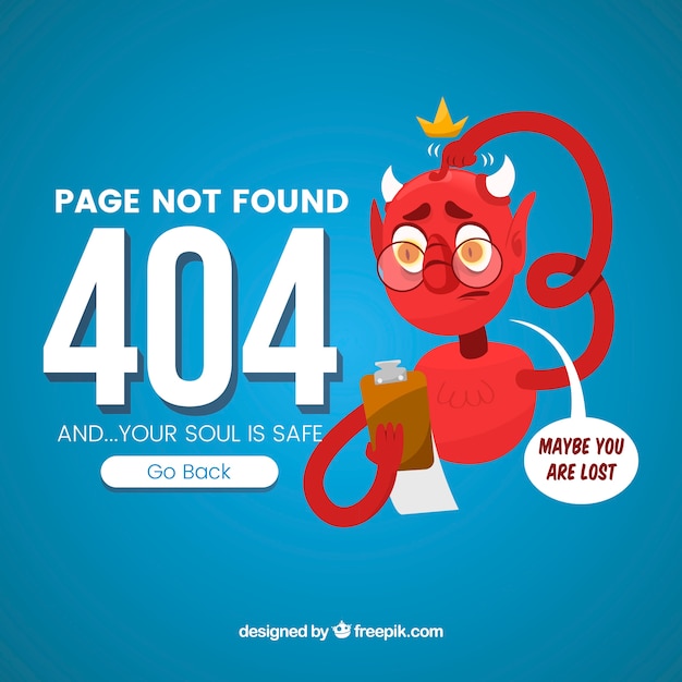 Free vector 404 error background in flat style