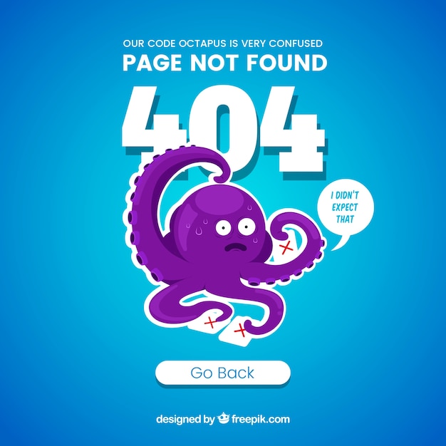 404 error background in flat style