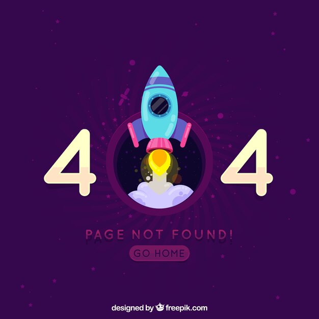 404 error background in flat style