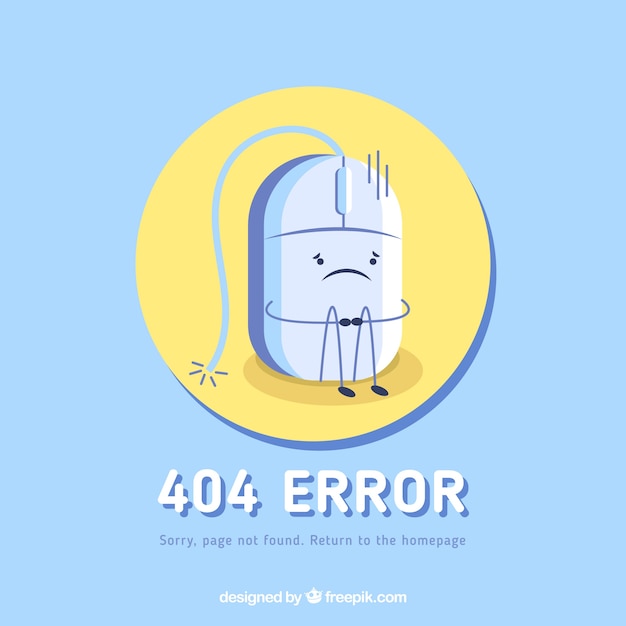 404 error background in flat style