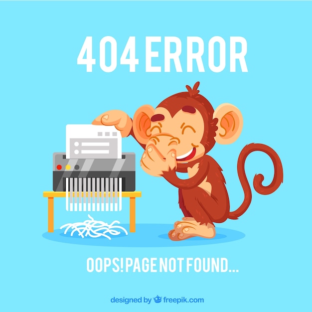 猿の404エラーの背景