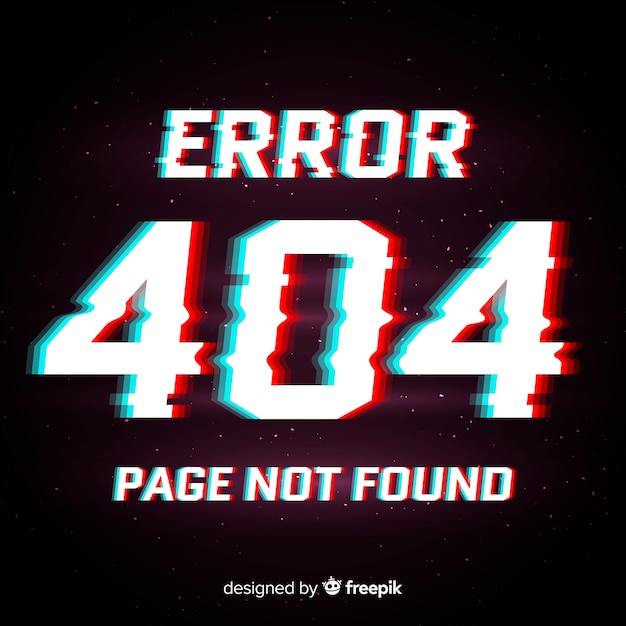 無料ベクター 404エラーの背景