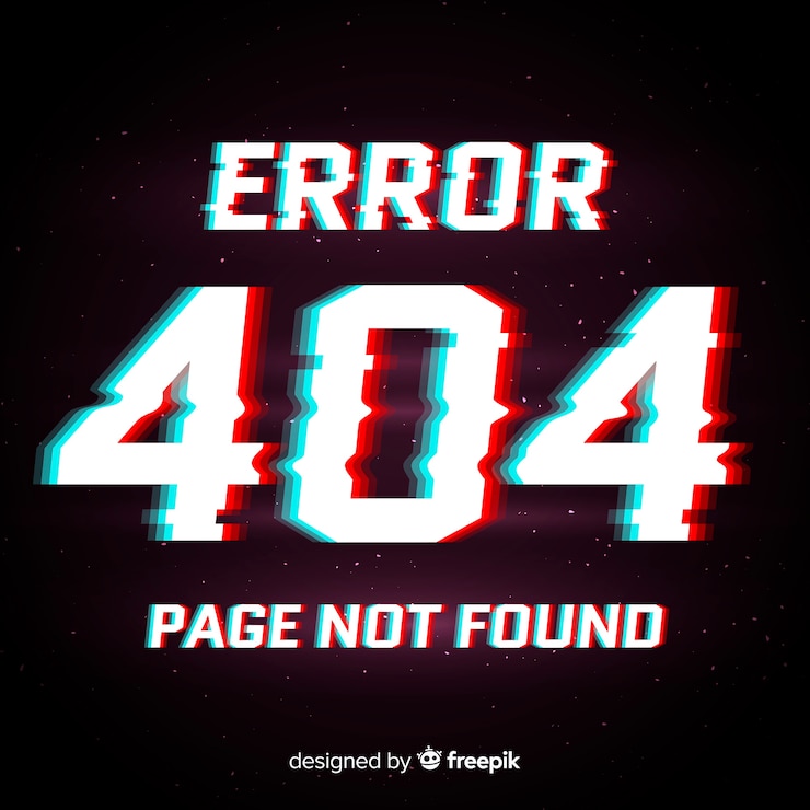 Free Vector 404 error background