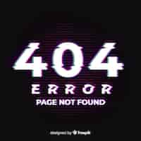 Бесплатное векторное изображение 404 ошибка фон