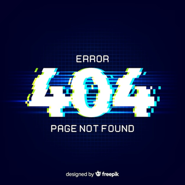 Free vector 404 error background