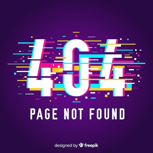 Free vector 404 error page background