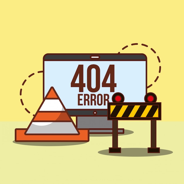 Vettore gratuito pagina di errore 404 non trovata