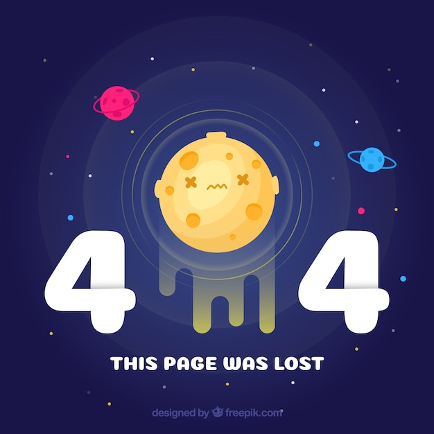 404 errore universo sfondo