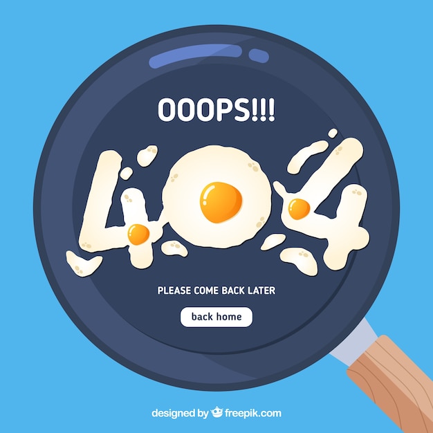 404 веб-шаблон ошибки в плоском стиле