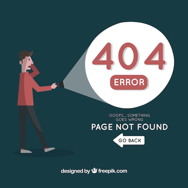 404 веб-шаблон ошибки с мужчиной