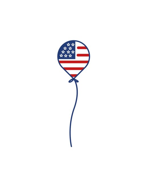 Воздушный шар в честь Дня независимости США 4 июля