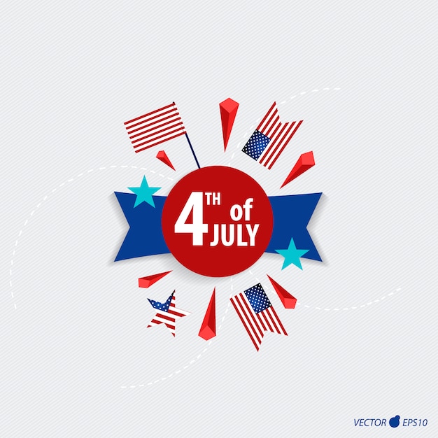 Free vector 4th of july background