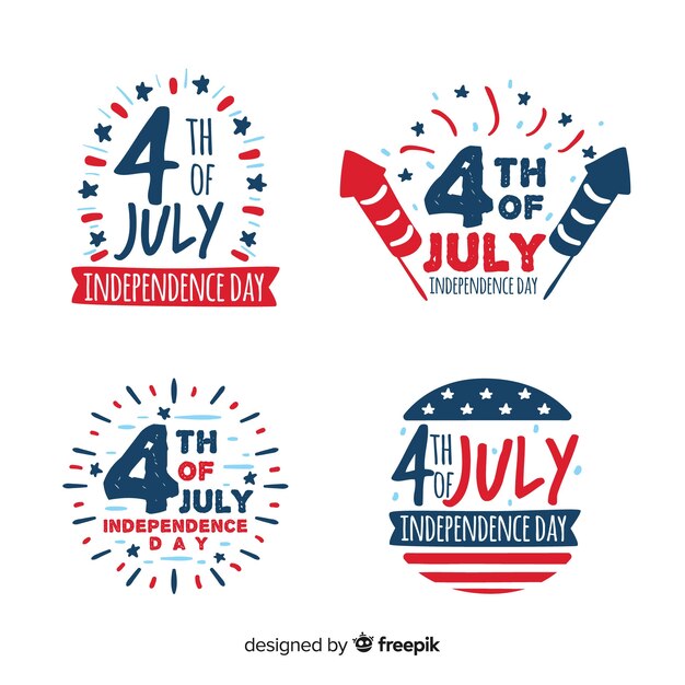 4th of july badge collection