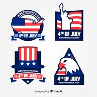 4th of july badge collection