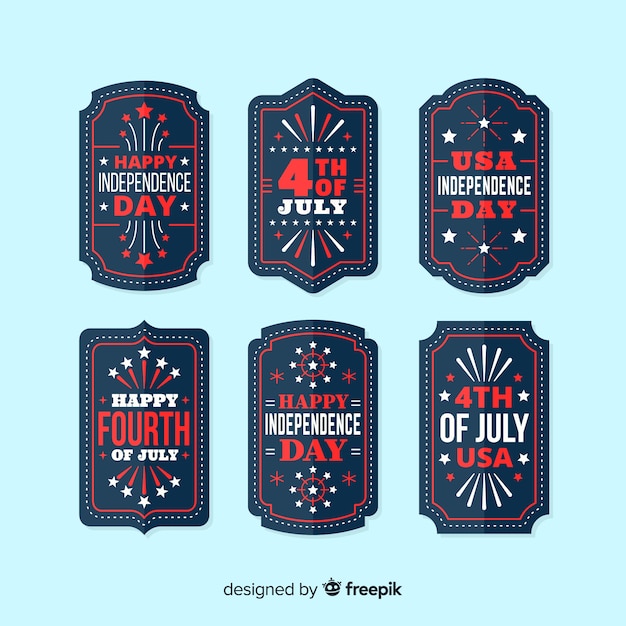 4th of july badge collection