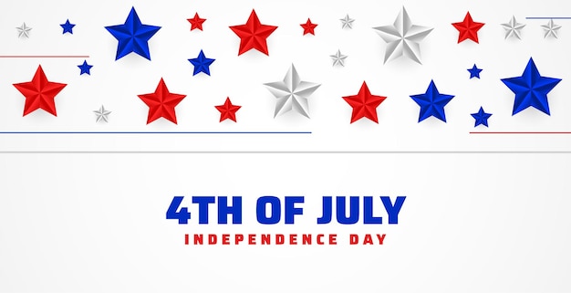 7 월 4 일 행복 독립 기념일 별 배경