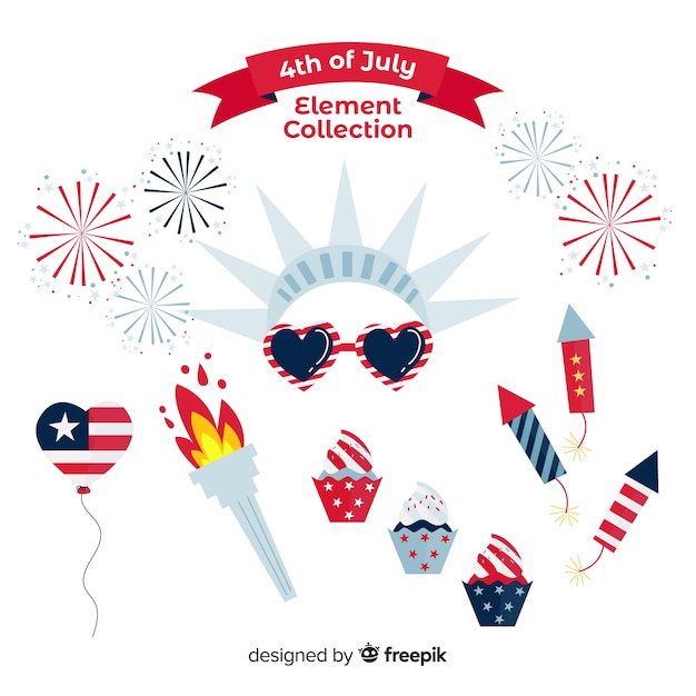 4th of july - independence day element collection