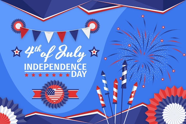 4th of july - independence day illustration