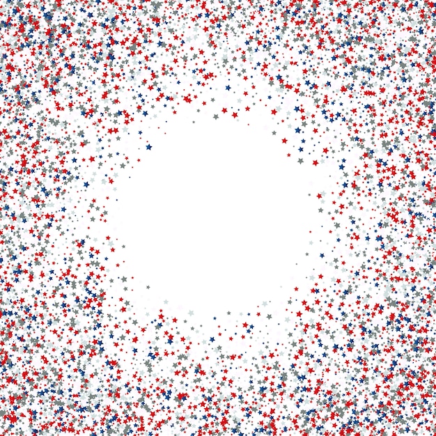 Бесплатное векторное изображение 4 июля, день независимости, конфетти