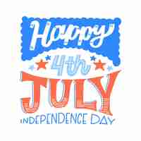 Free vector 4th july independence day style