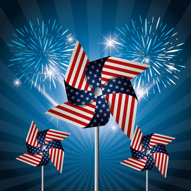 7月4日独立記念日アメリカのお祝い