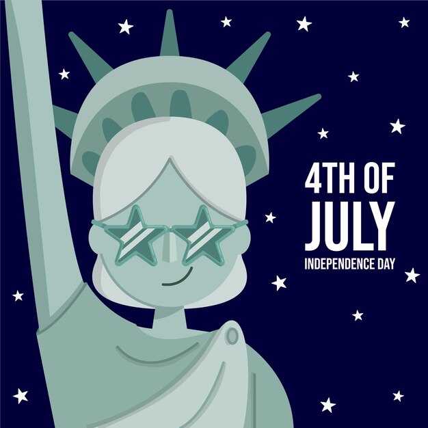 Free Vector 4th of july - independence day