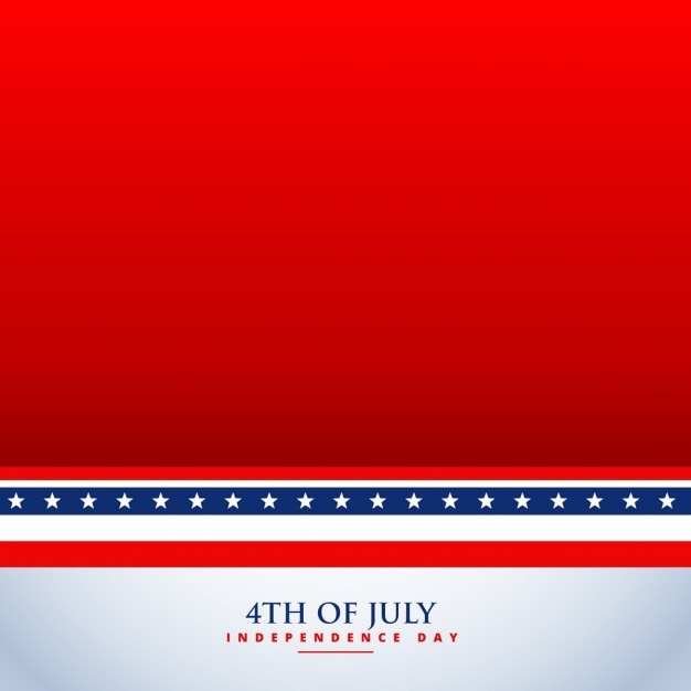 Free vector 4th of july red background