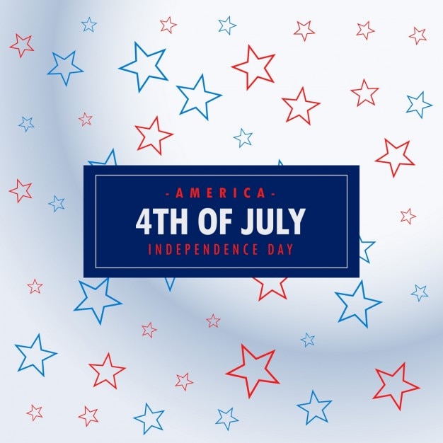 Free vector 4th of july silver background