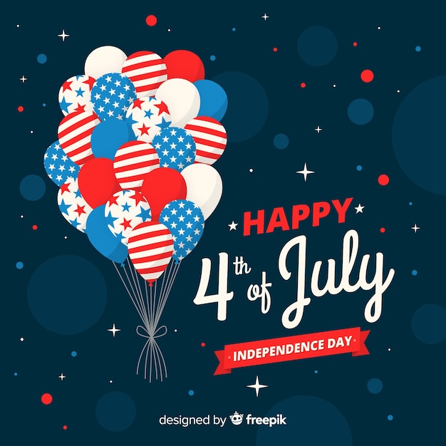 Бесплатное векторное изображение 4 июля - день независимости