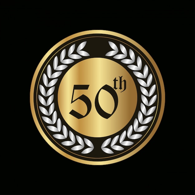Free vector 50 year anniversary badge