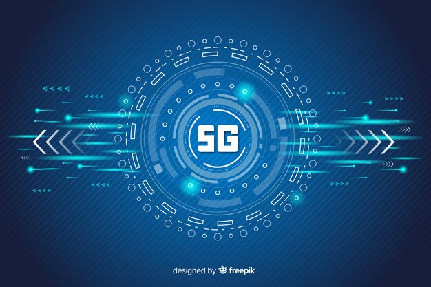 5g concept background futuristic